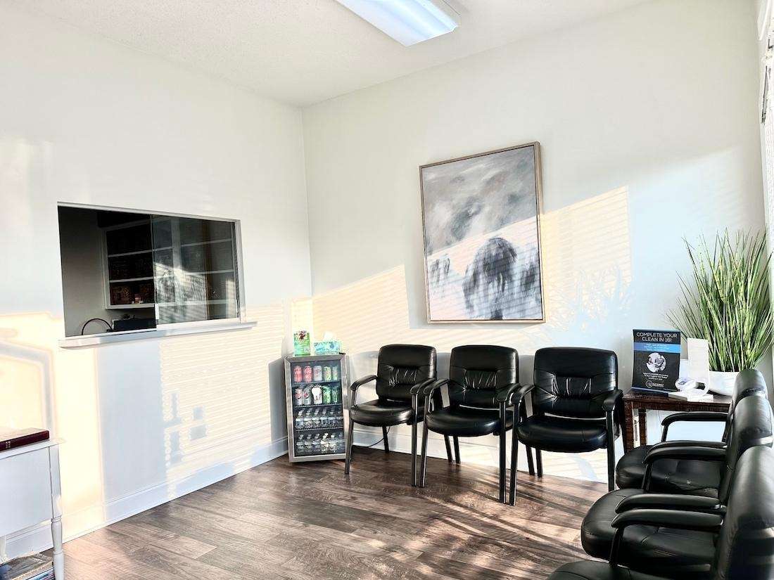 interior of front desk | hall dental group 