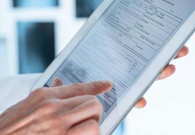 close up of digital records | dental exam cookeville tn